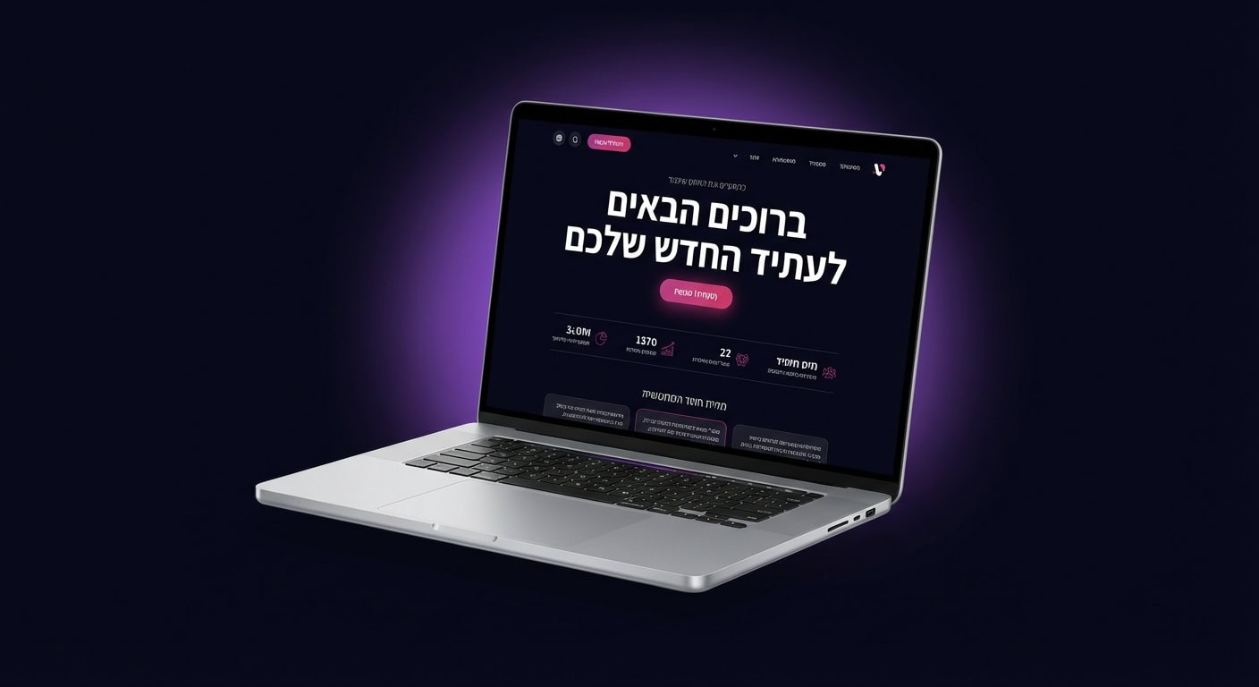 דף נחיתה בדסקטופ