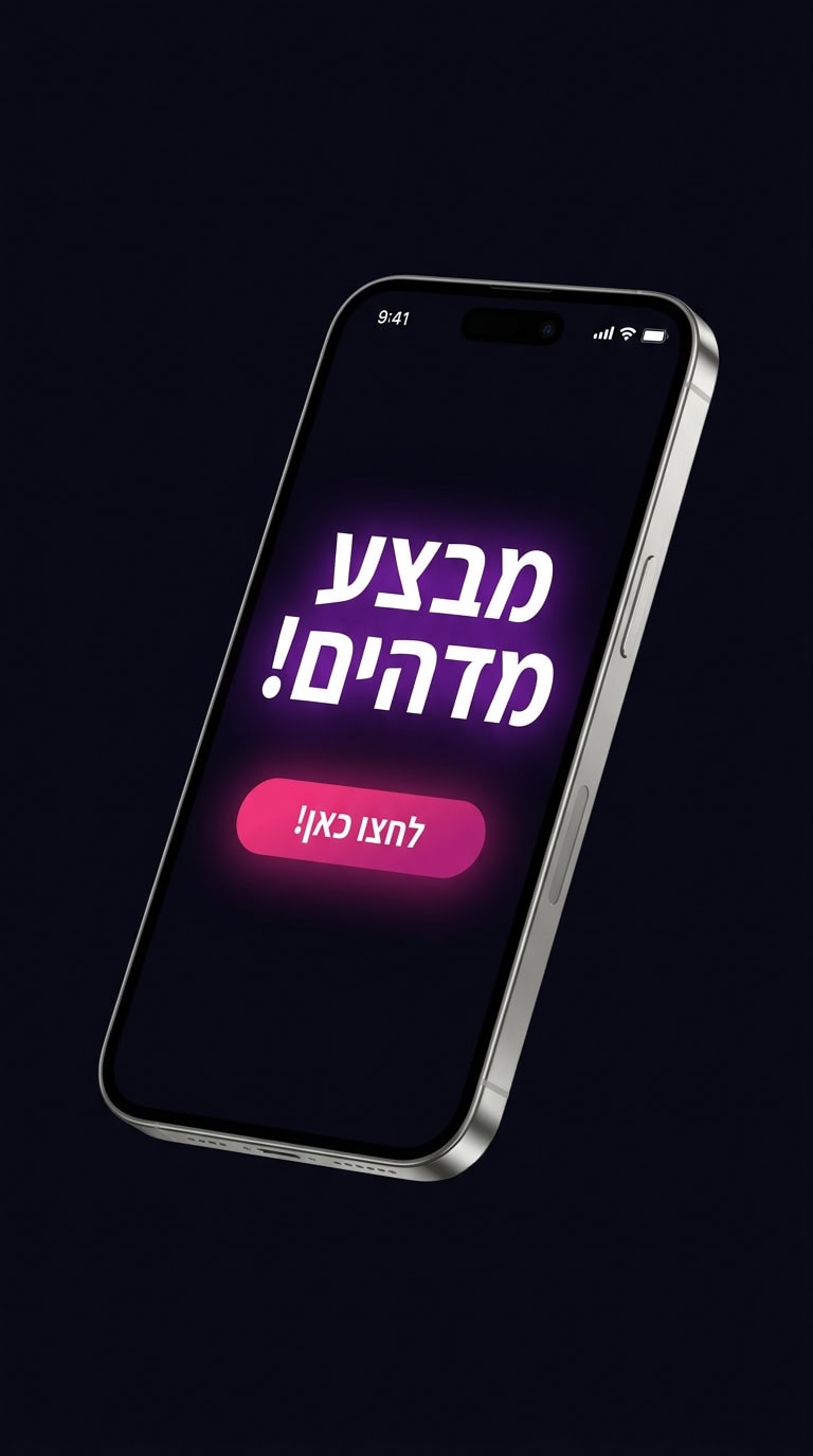 דף נחיתה במובייל